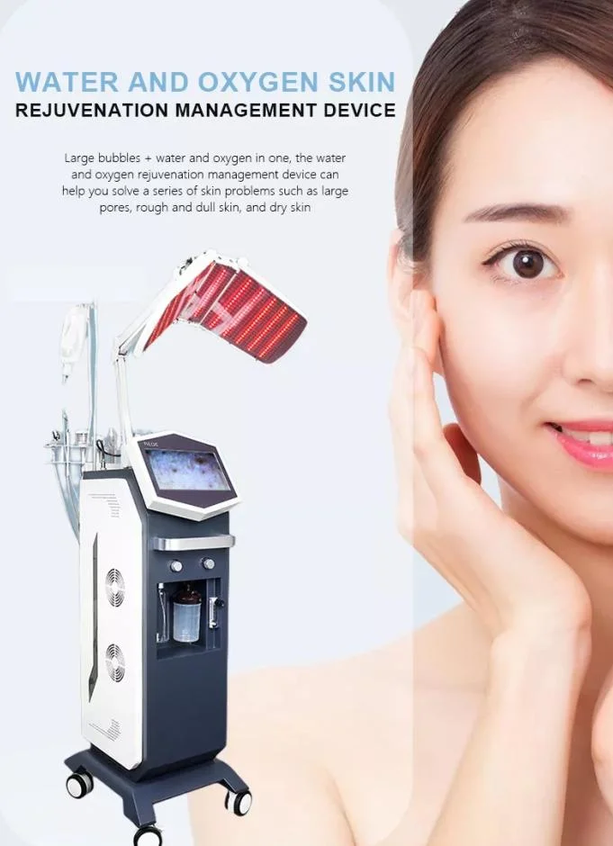 High Quality PDT LED Facial Light Phototherapy Skin Care LED Light Therapy Wrinkle Removal PDT Face Mask Hydro Facial Hydrafacial Oxygen Jet Peel Hydro