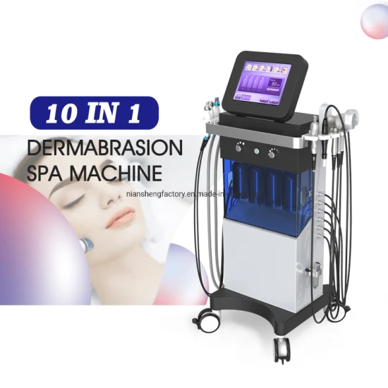 10 in 1 Oxygen Hydra Water Peel Spade Hydra Dermabrasion Microderambrasion Machine